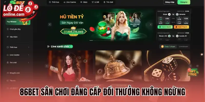 86bet - Đặt Cược Lô Đề Dễ Dàng, Thắng Lớn Rút Thưởng Tức Thì 1 86bet sân chơi đẳng cấp đổi thưởng không ngừng